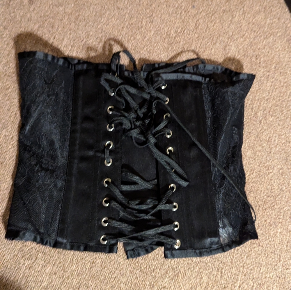 Steel boned corset